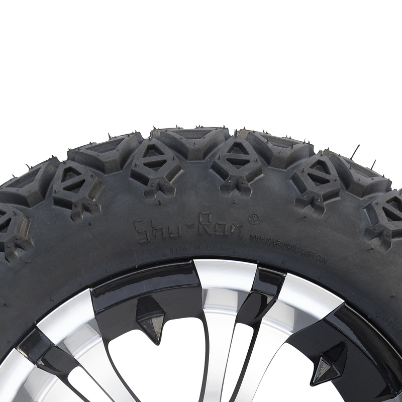 چرخ ها و لاستیک های گلف 14 اینچی سیاه 22x10-14 تمام زمین DOT