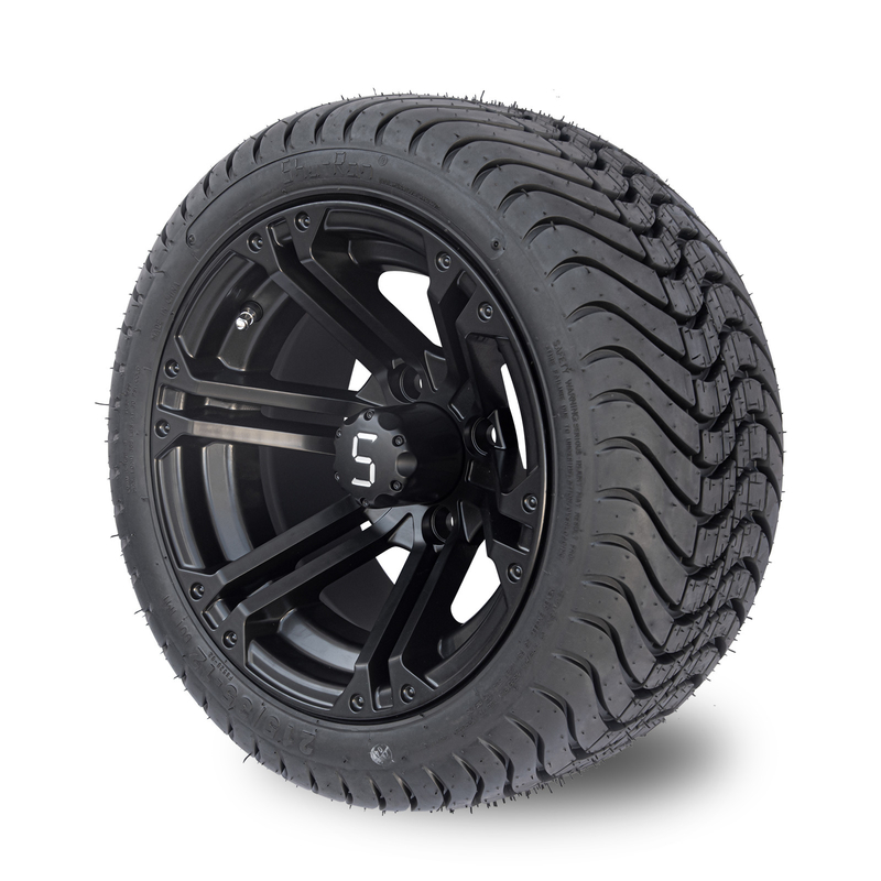 12x7 مات مشکی چرخ چرخ گلف کارت کامبو 215/35-12 کم پروفایل کامبو 101.6 PCD