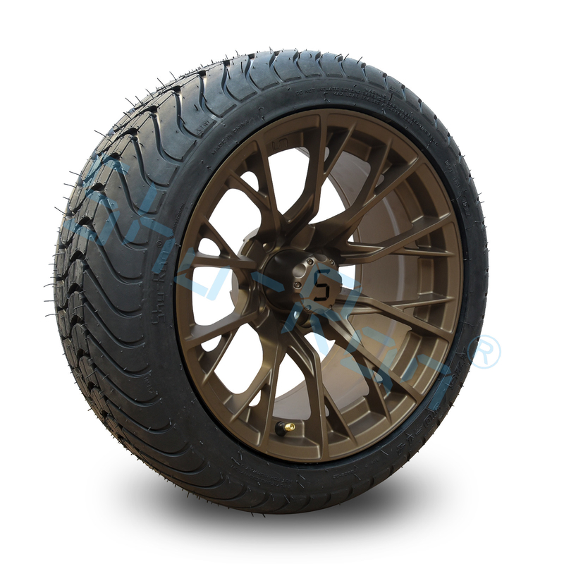 چرخ های برنزی سفارشی 14'، 225/30-14 خیابان DOT امتحانات تایید شده برای گلف کارت ATV