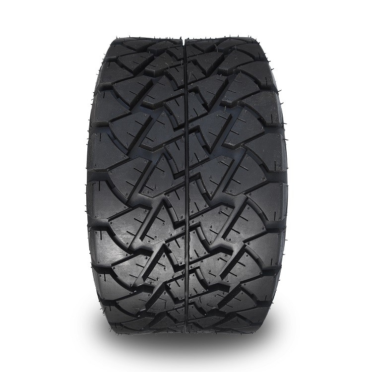 چرخ آلومینیومی 14 اینچی گلف کارت و ترکیبی از لاستیک های 22x10-14 All Terrain DOT - ماشینکاری شده/مشکی براق