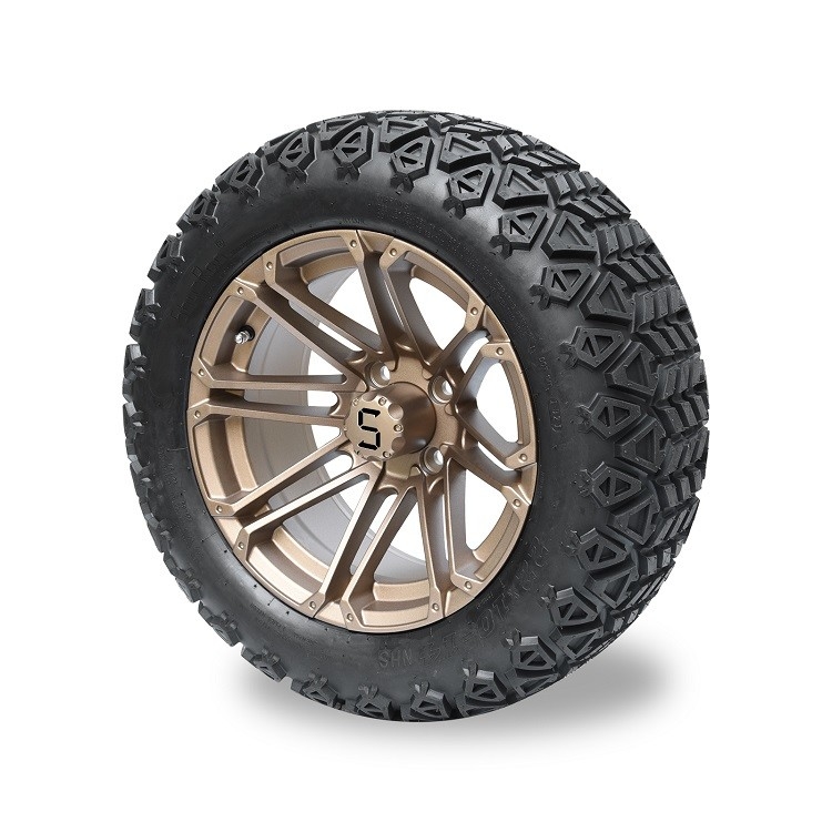 14' برنز و 22x10-14 لاستیک کامبو برای گلف کارت / ATV، 4 لایه لوله