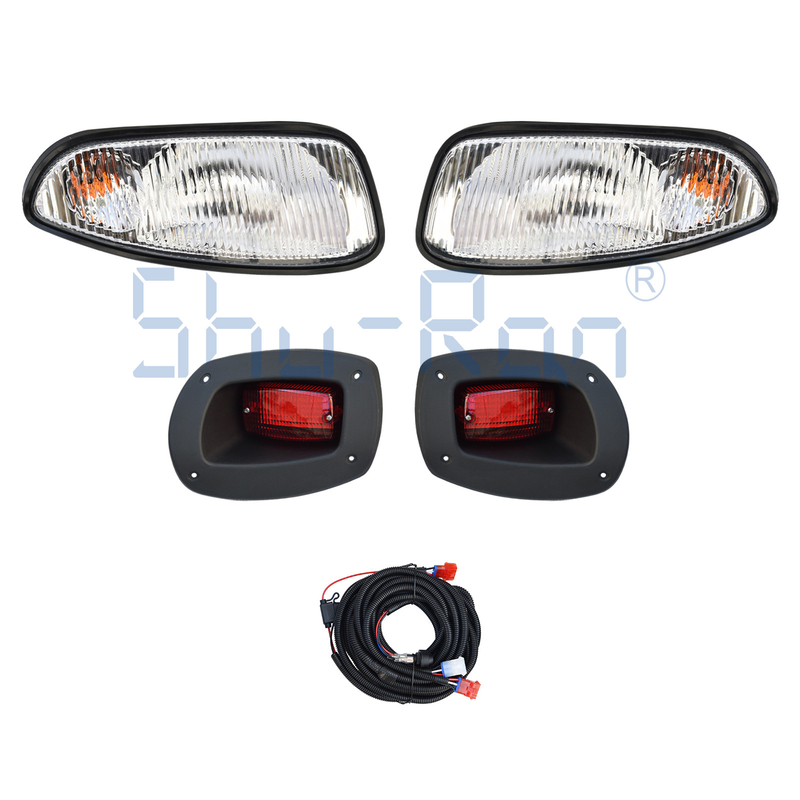 کیت چراغ هالوژن خیابانی قانونی پایه EZGO RXV Golf Cart با چراغ عقب LED